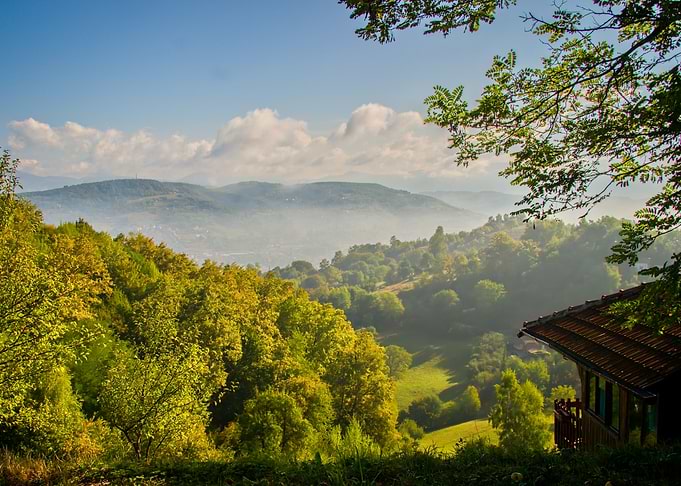 Misty Mountain View
