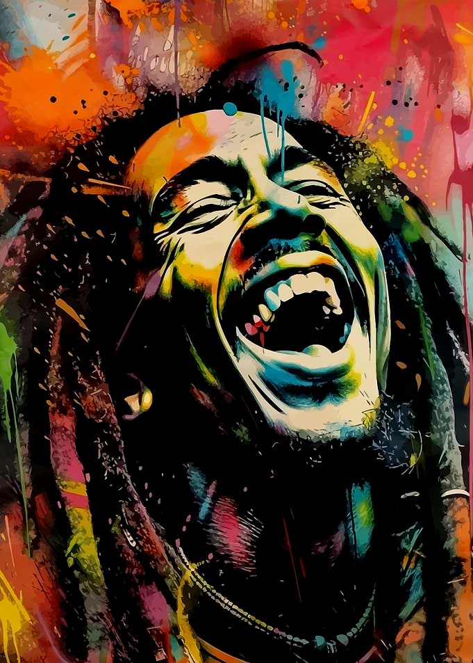 Reggae Abstract Portrait