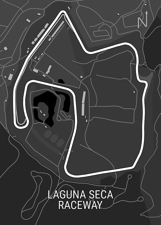 Laguna Seca Raceway Map
