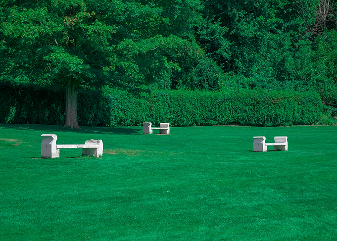 Three Benches in Emerald Meadows