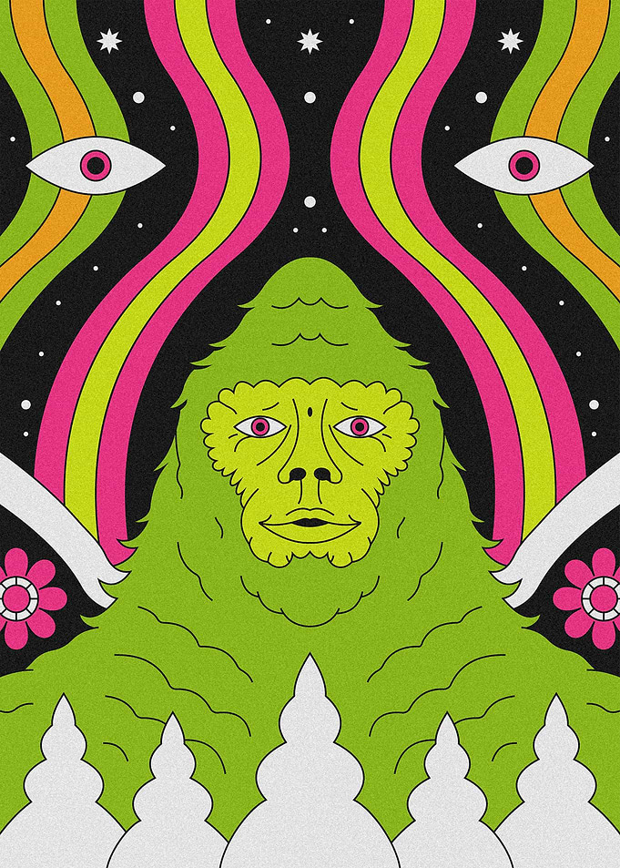 Psychedelic Bigfoot