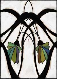Abstract Art with Black Lines