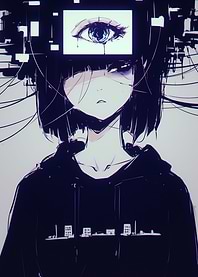 Digital Eye Anime Girl