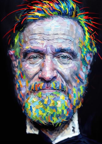 Robin Williams - Impasto Art