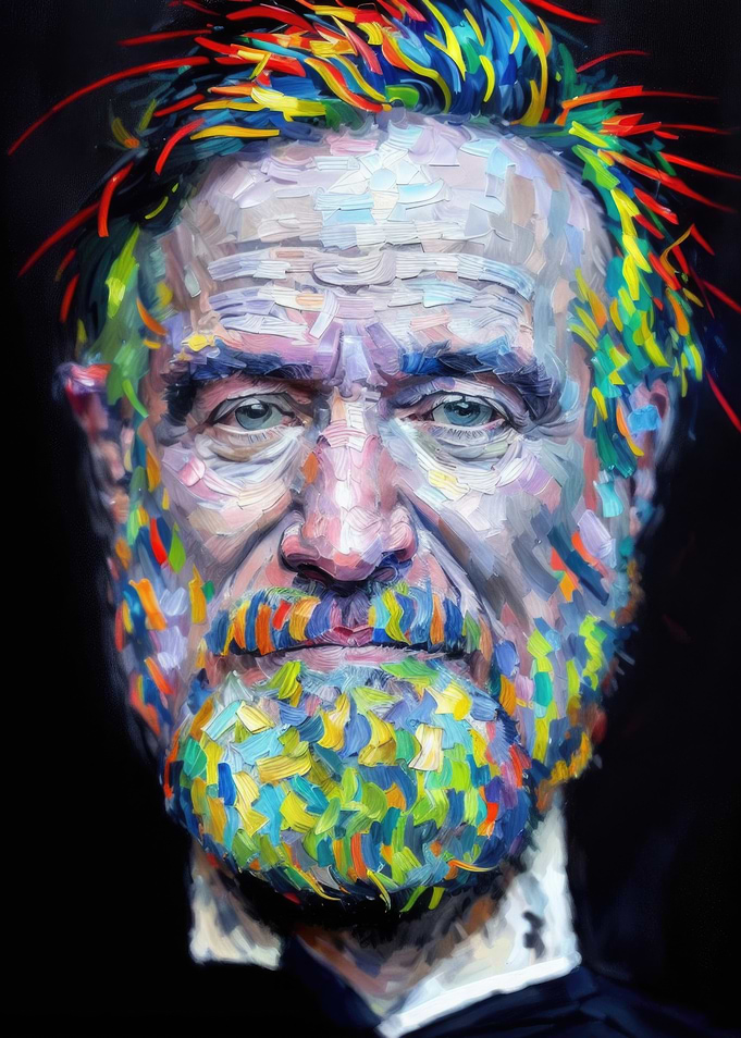 Robin Williams - Impasto Art