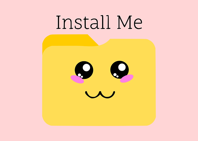 Cute Folder Kawaii Illustration
