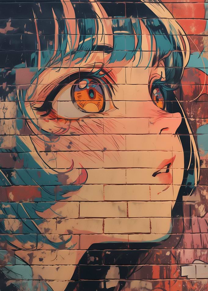 Anime Girl Graffiti