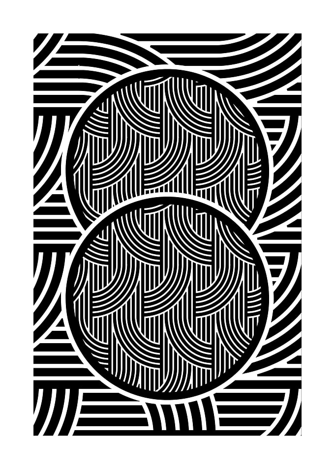 Abstract Black and White Pattern