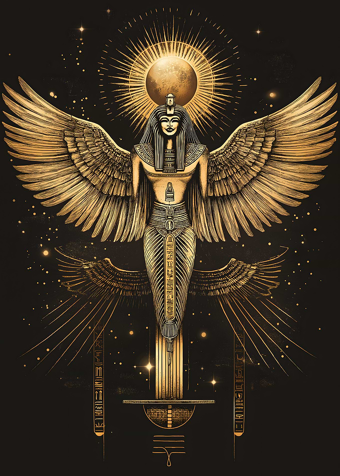 Egyptian Goddess with Wings