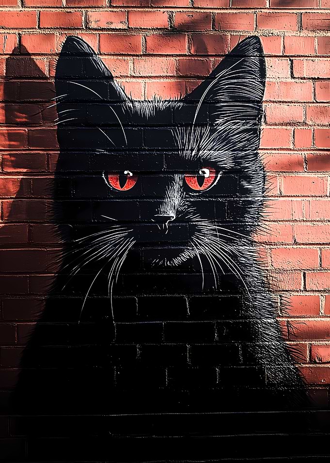 Black Cat Graffiti