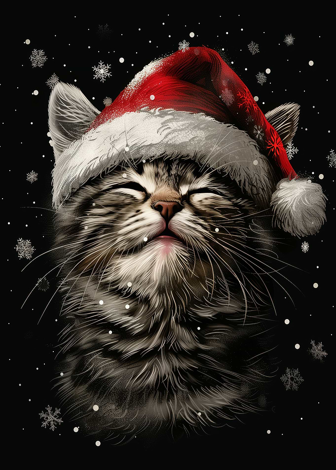 Festive Cat Christmas