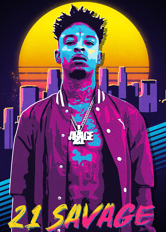 21 Savage Retro Art