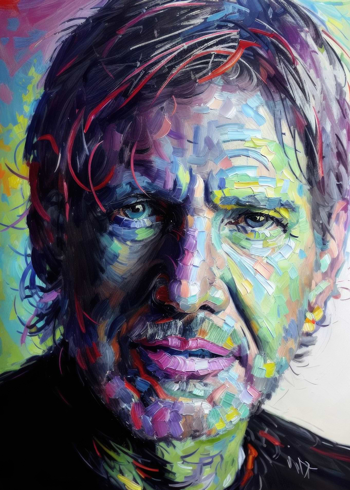 Harrison Ford - Impasto Art