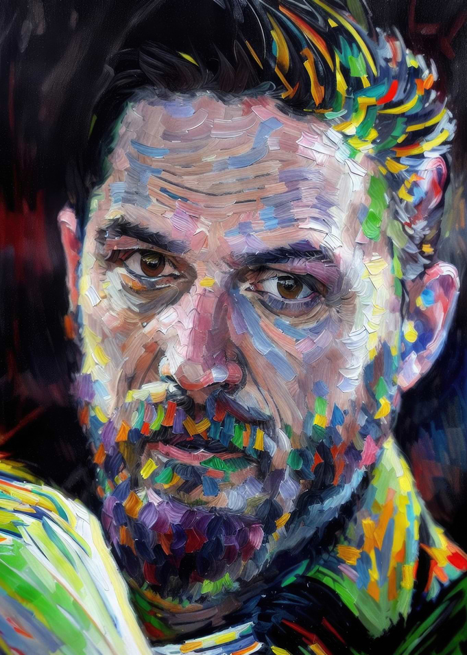 Tom Hardy - Impasto Art