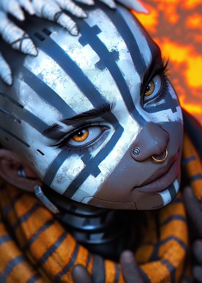 Cyberpunk Female Portrait