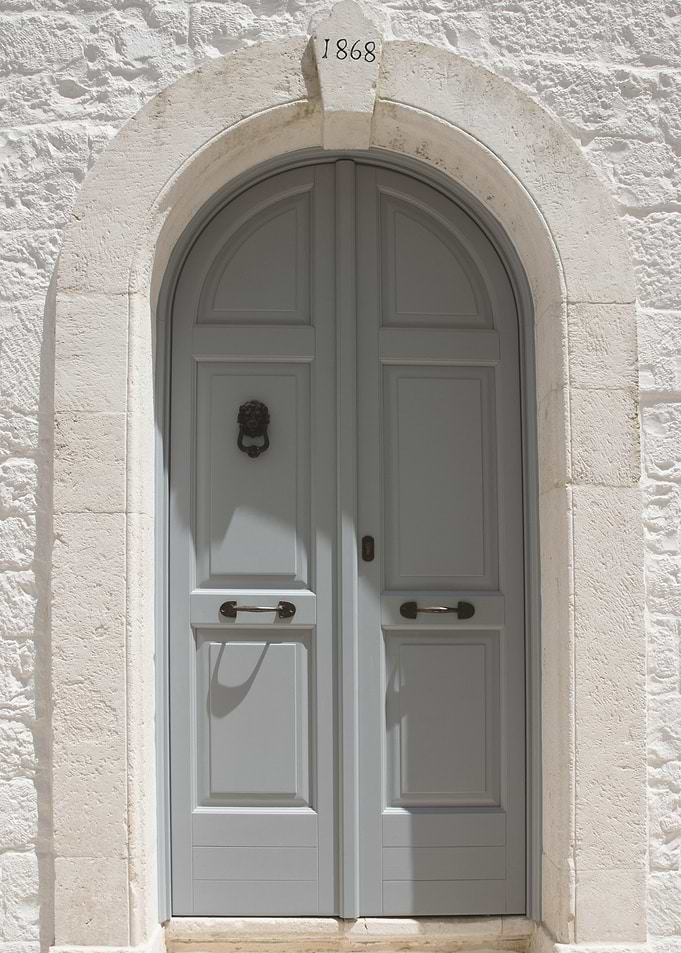 Gray Doorway with Arch