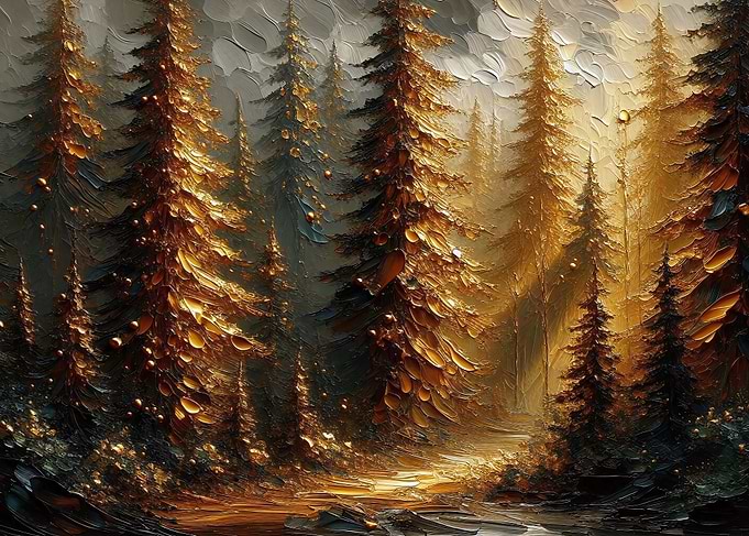 Golden Forest Path