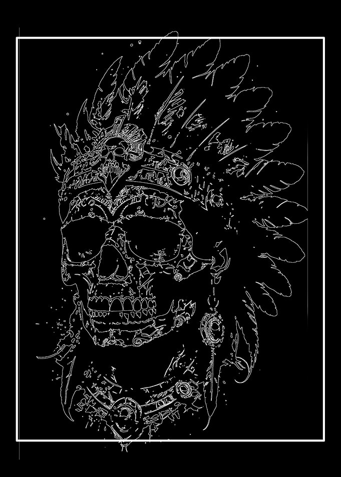 Skull with Headdress