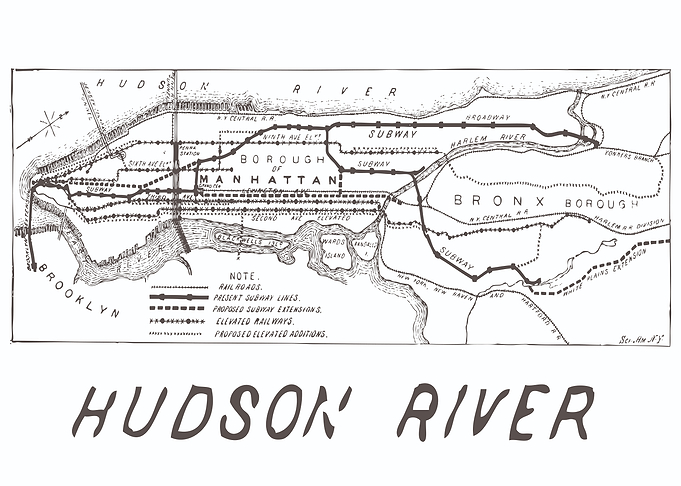 NYC Subway Map 1900s