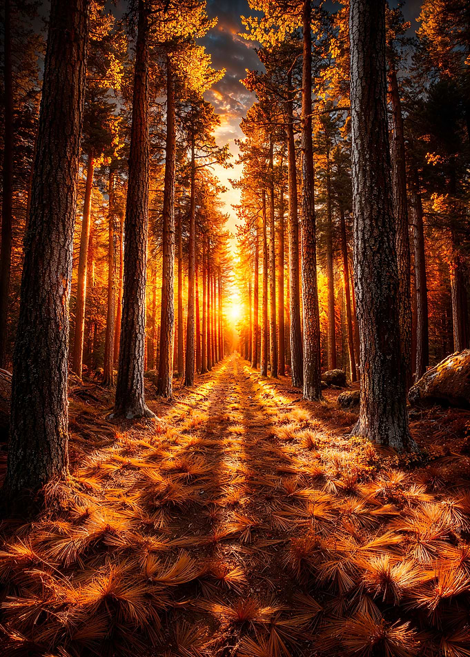 Golden Forest Path