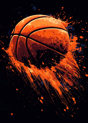Basketball Splash Art