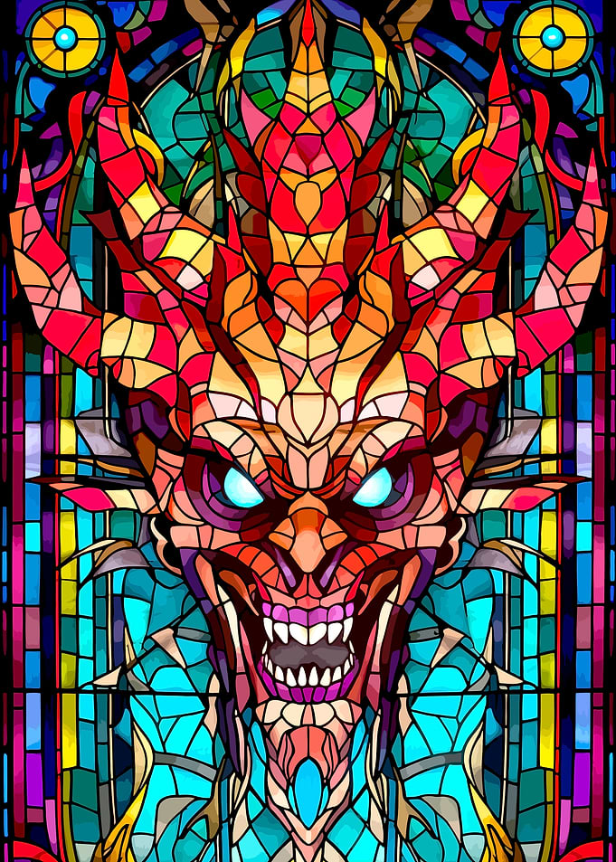Stained Glass Demon