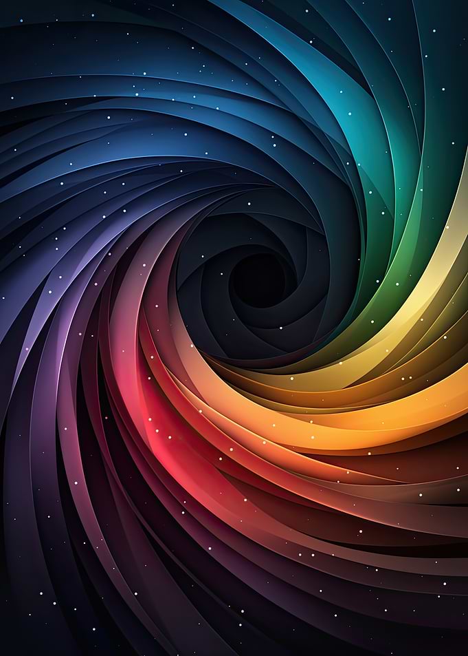 Abstract Swirling Galaxy