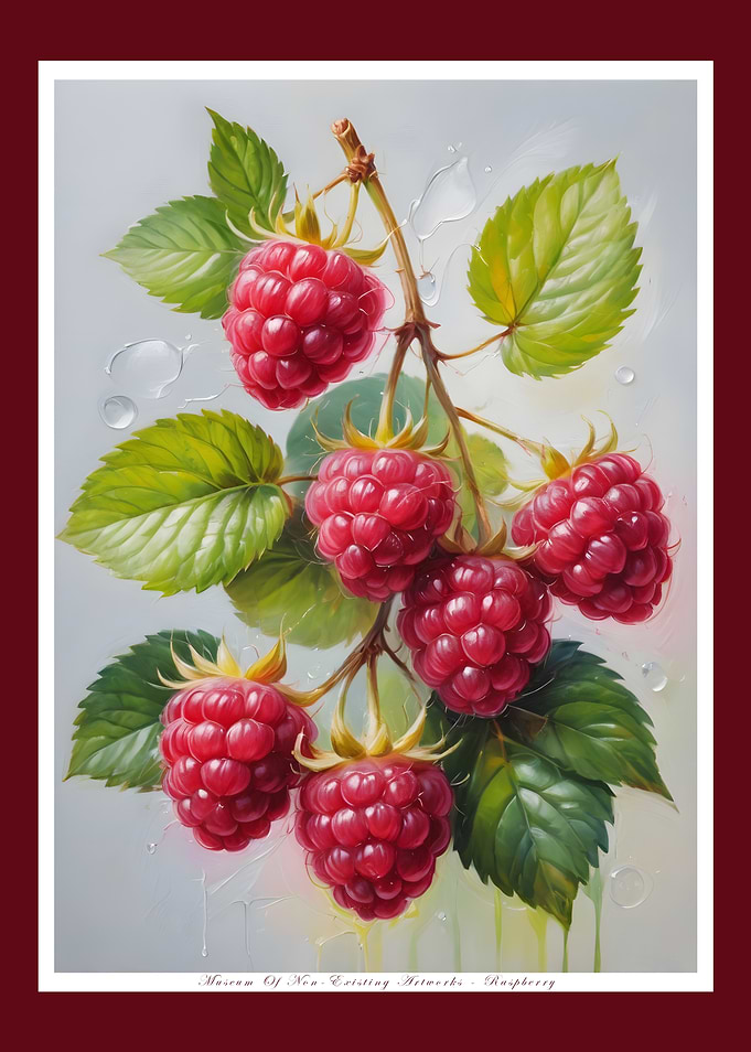 Raspberry Branch Painting