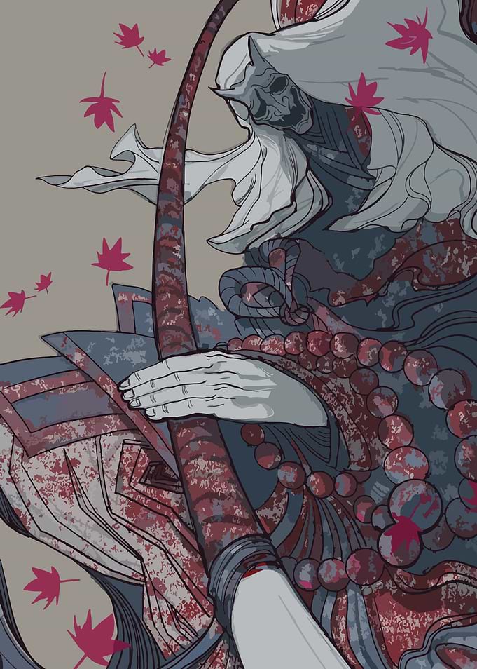 Japanese Demon with Mask