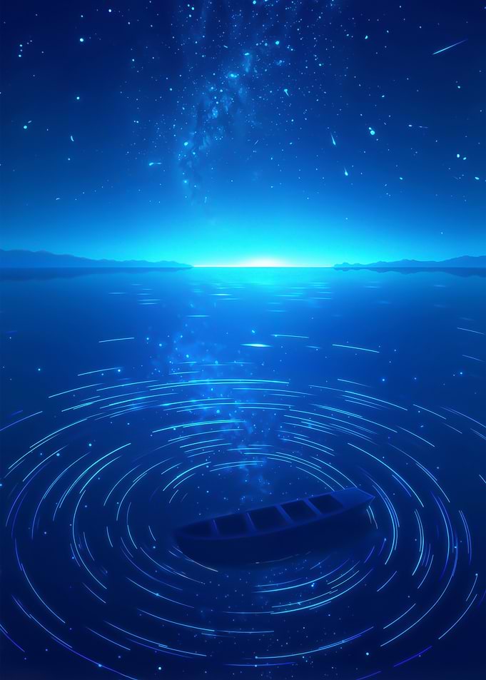 Midnight Sail Shining Skies