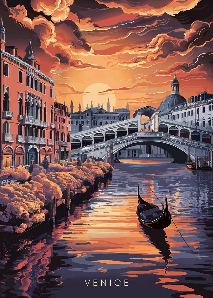 Venice Sunset Gondola