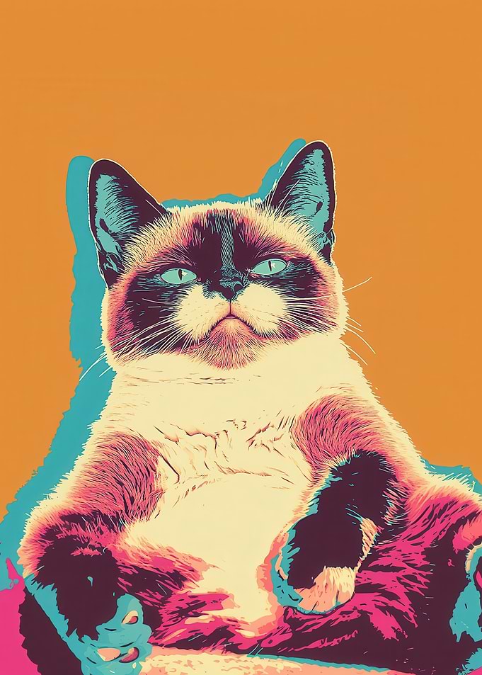 Grumpy Cat Pop Art
