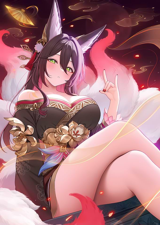 Kitsune Girl in Kimono