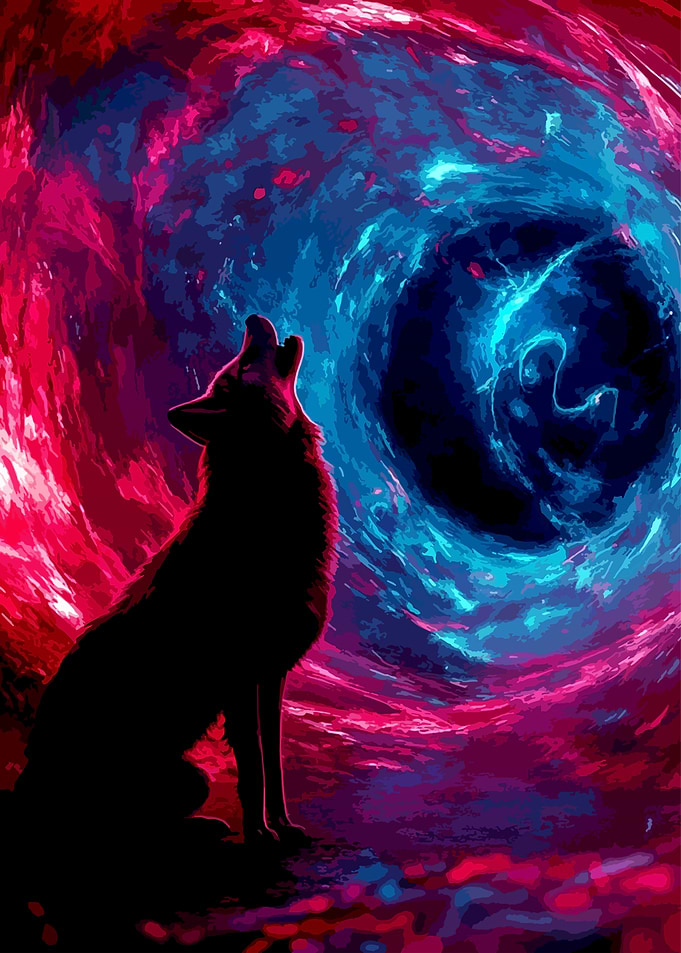 Wolf Howling at Cosmic Vortex