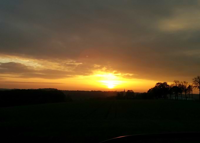 Golden Sunset Landscape