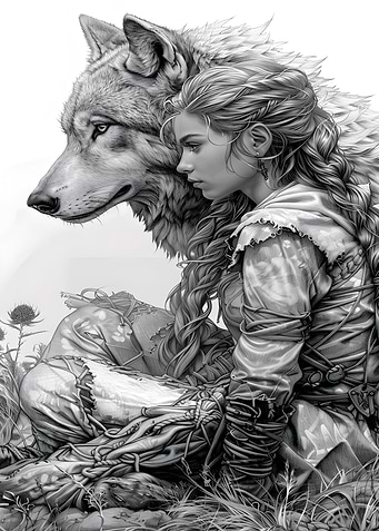 Wolf and Woman