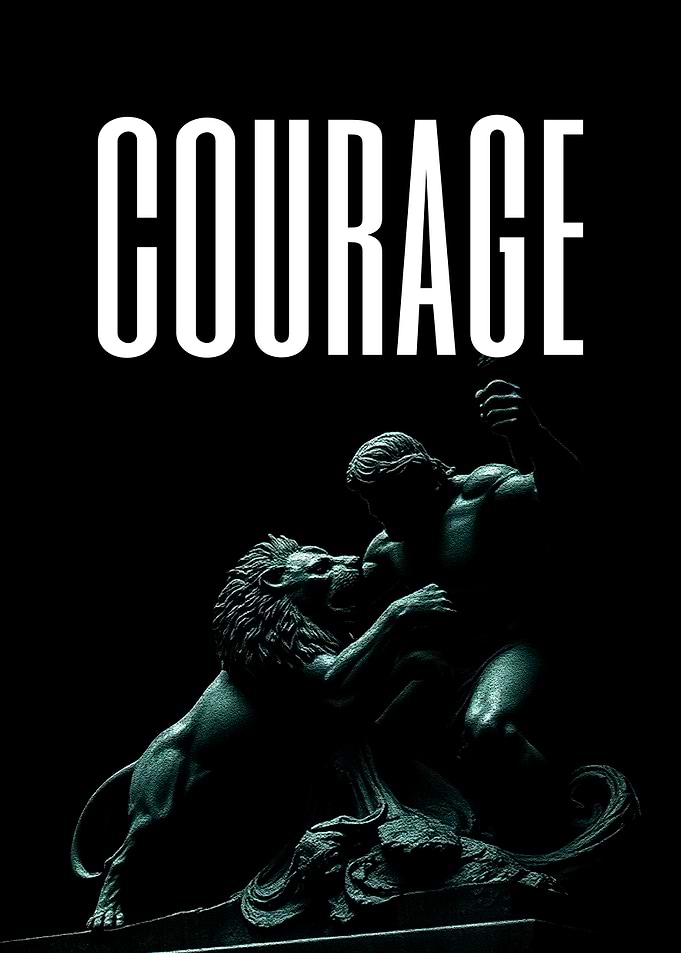 Stoic Philosophy Quote Art Courage Inspirational Motivational