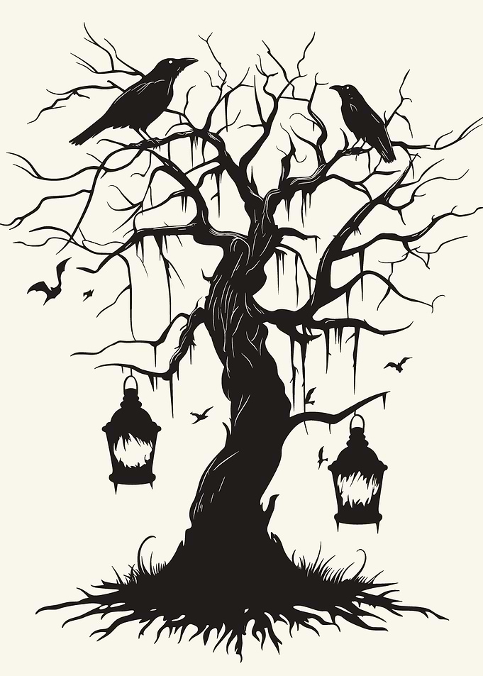 Spooky Tree Silhouette