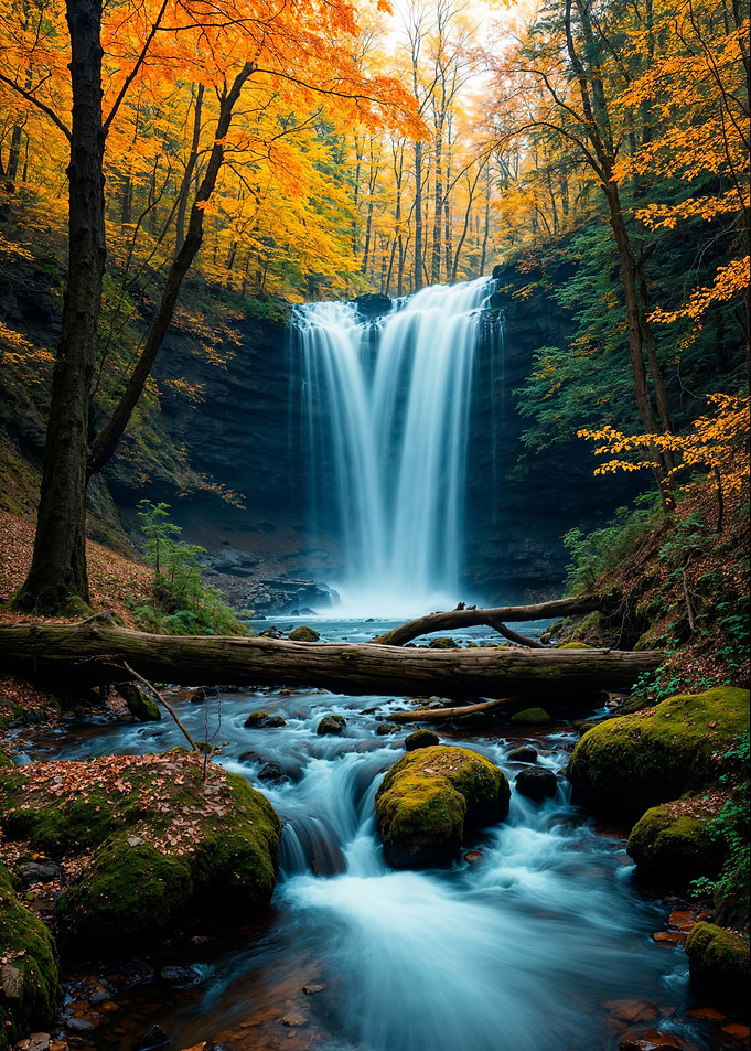Autumn Waterfall