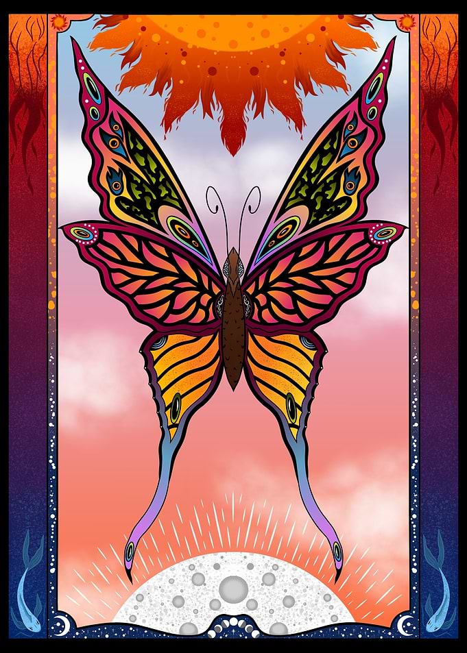 Psychedelic Butterfly