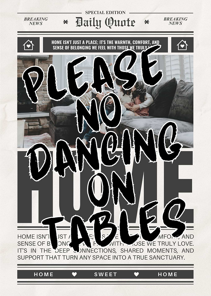 Please No Dancing on Tables