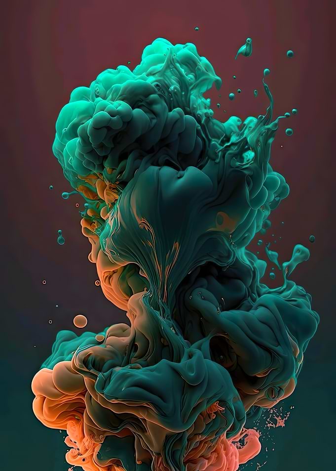 Abstract Ink Swirl