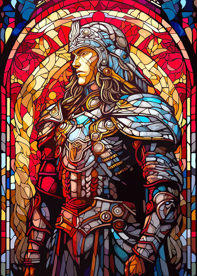 Stained Glass Knight