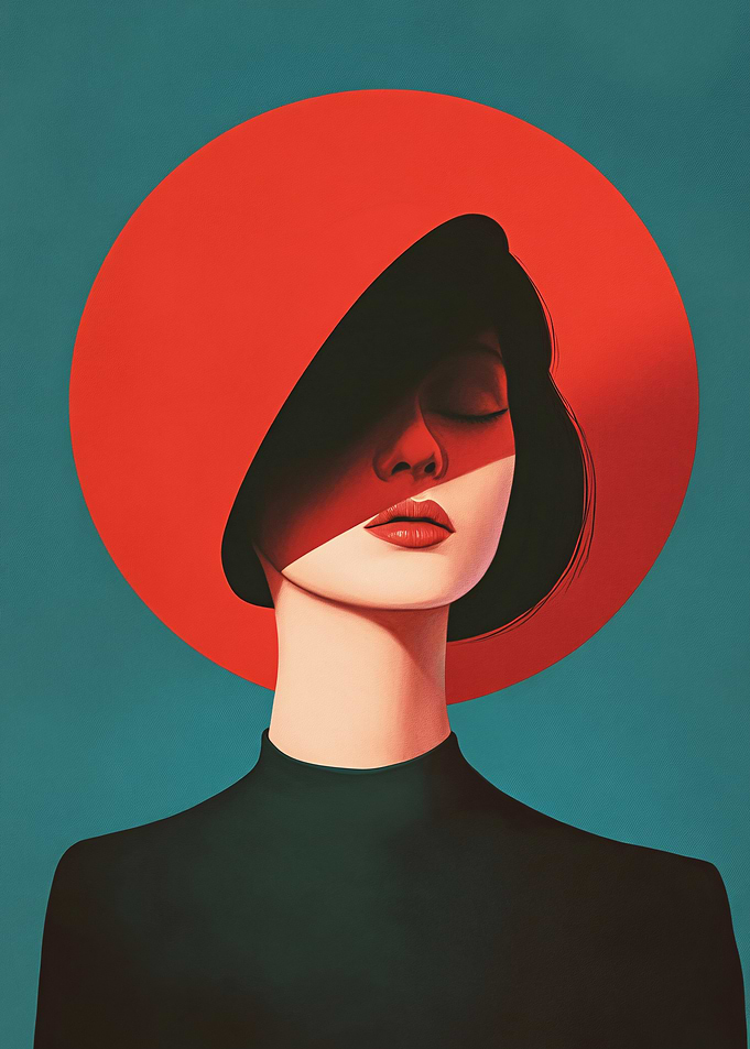Woman in Red Hat