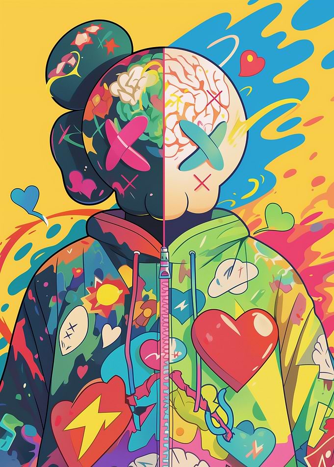 Colorful Abstract Kaws