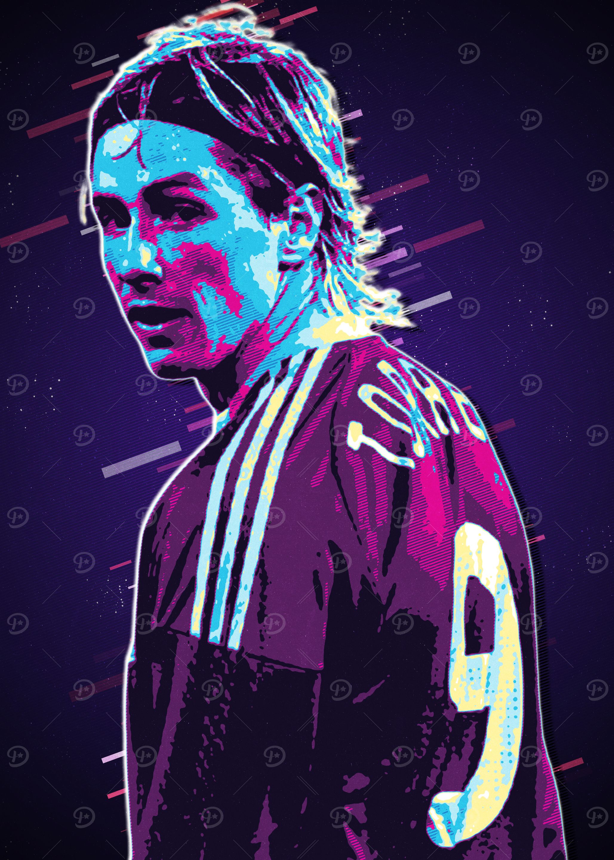 Fernando Torres Retro Art