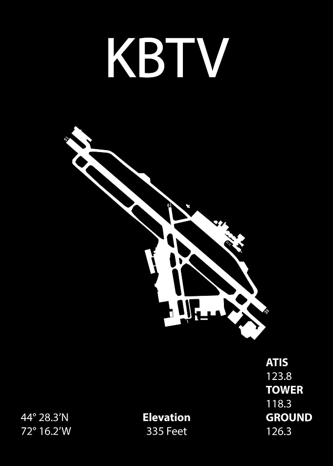 BTV Airport Diagram