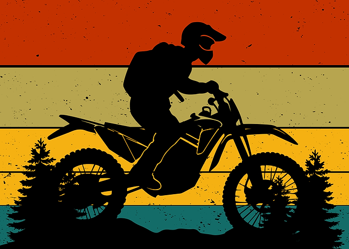Motocross Rider Silhouette