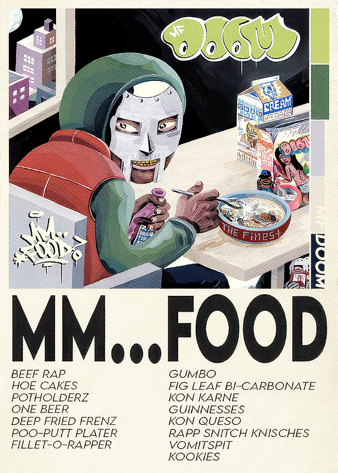 mask and cereal