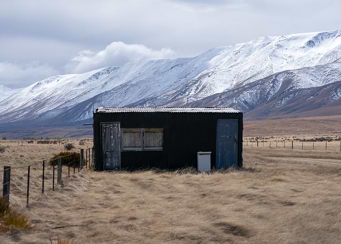 Hut in Snowy Mountains